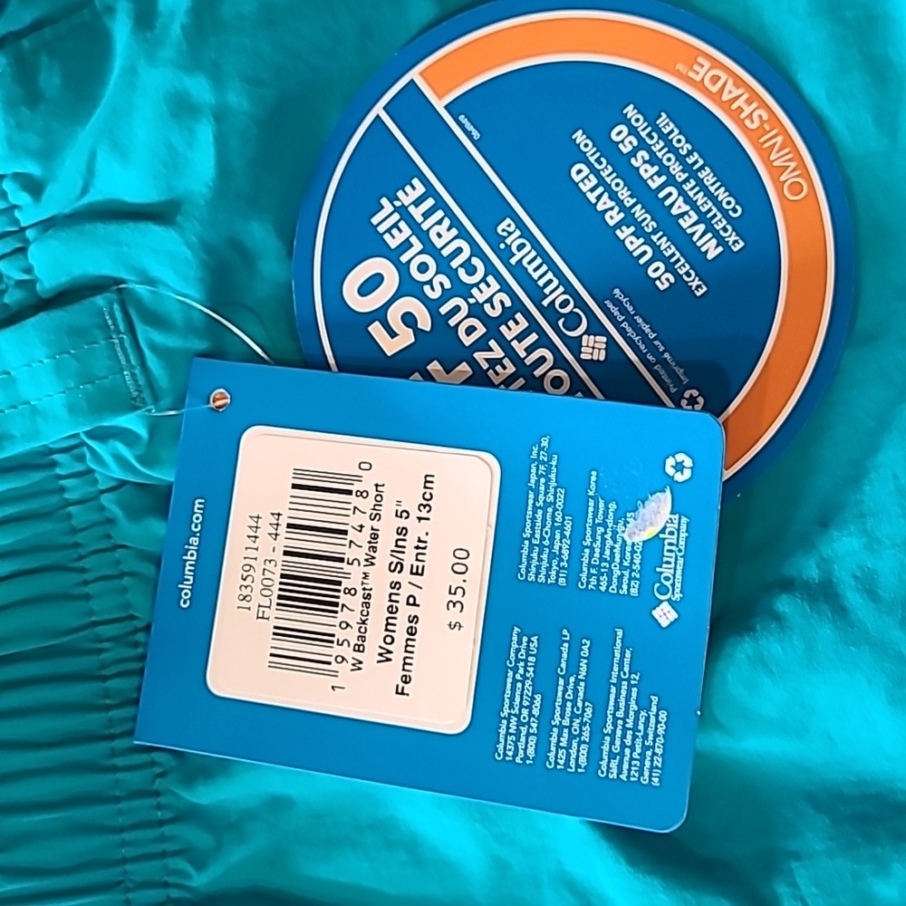 Columbia Backcast Water 5 Inch Short Size Small - Picture 6 of 10